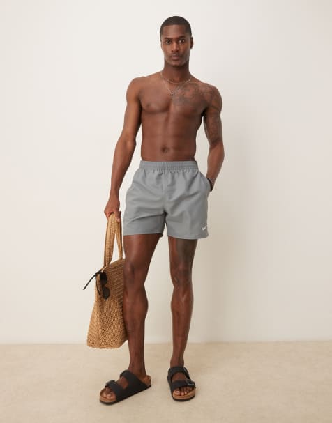 Nike - 5 inch Volley zwemshort in grijs - view 1