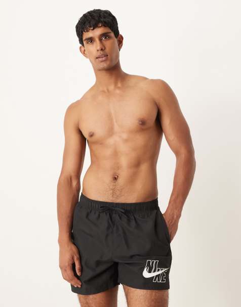 Nike - 5-inch volleybalzwemshort in zwart - view 1