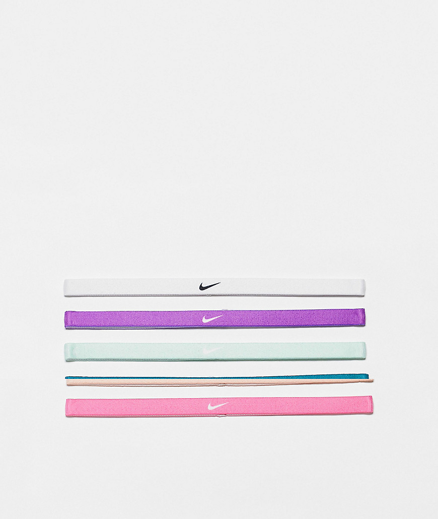 Nike 6 pack swoosh headbands in multi