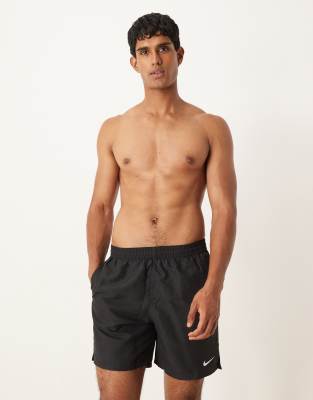 Nike Swimming Nike 7 inch Volley swimming shorts in black