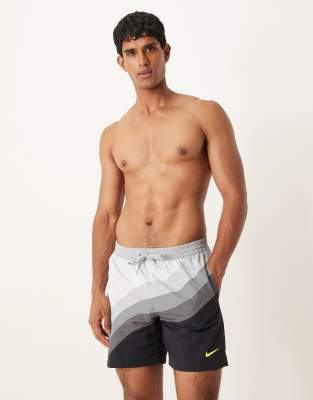 Nike Swimming Nike 7 inch Volley swimming shorts in black