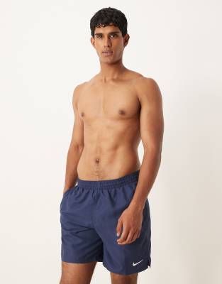 Nike Swimming Nike 7 inch Volley swimming shorts in navy