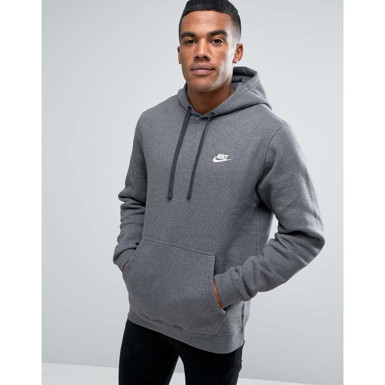 Nike 804346 071 Sweat capuche avec logo virgule Gris ASOS