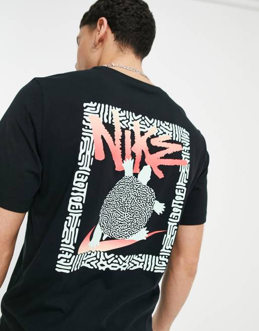Nike - 90'er-T-shirt med skildpaddeprint bagpå i sort, 3 af 4