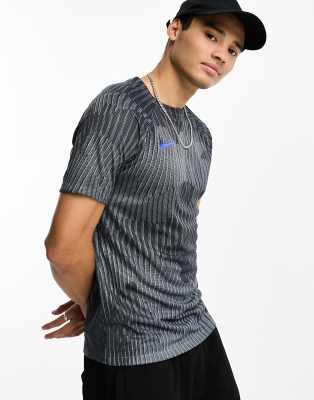 Nike Academy 23 Dri-Fit AOP t-shirt in grey | ASOS