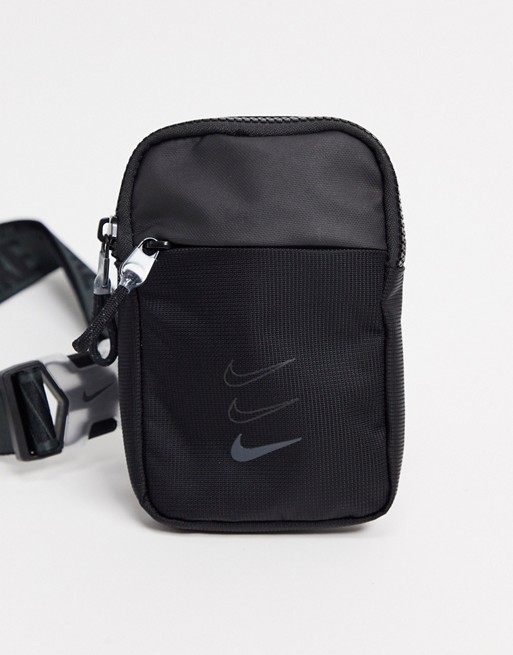 Nike Advance crossbody bag in triple black