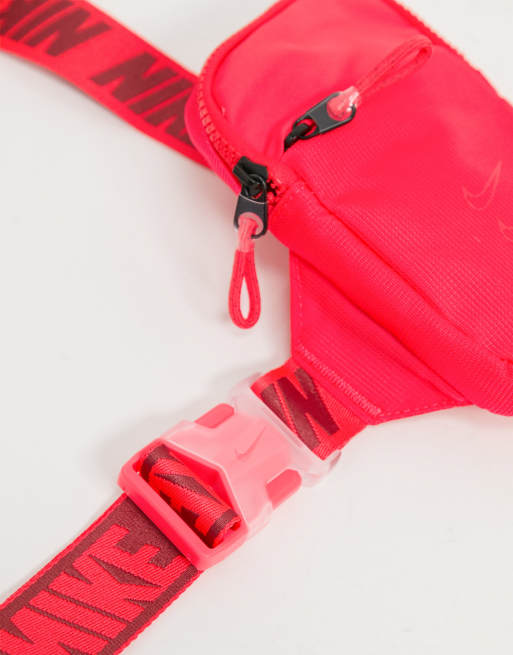 Nike Advance logo taping crossbody bag in red