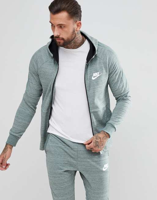 Nike Advanced Knit Zip-Through Hoodie In Green 943325-365 | ASOS