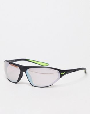 Nike Aero Swift performance sunglasses in black  - ASOS Price Checker