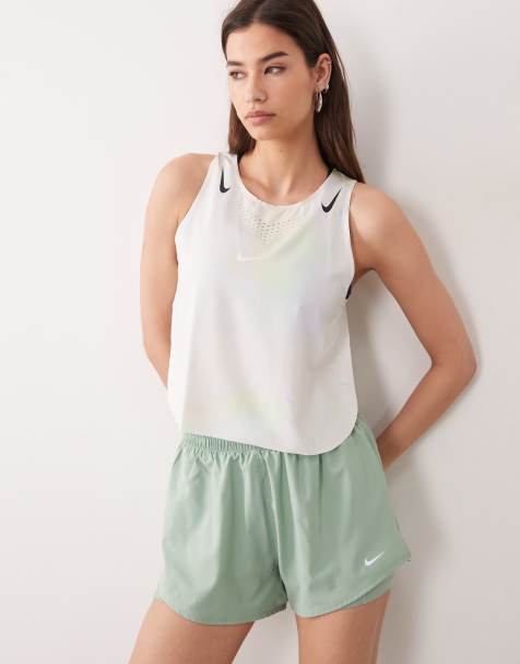 Nike Aeroswift tank top in off white - view 1