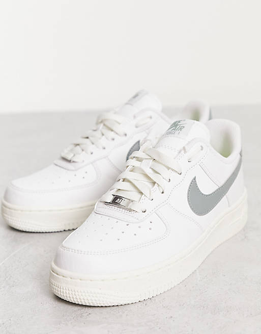 Nike AF1 '07 Next trainers in white and pale grey | ASOS