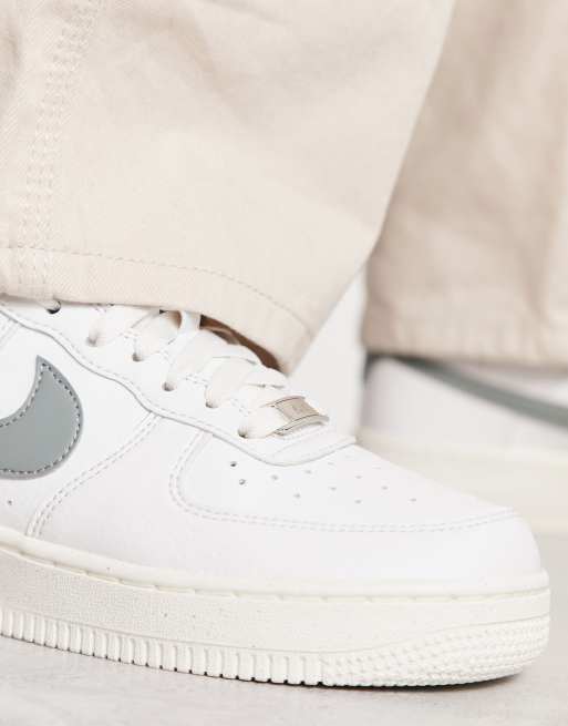 Nike AF1 '07 Next trainers in white and pale grey | ASOS