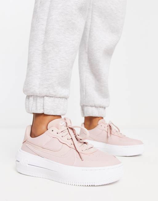 Pink Air Force 1 Shoes.