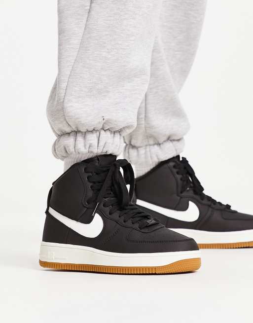 Air force 1 damskie czarne cheap wysokie