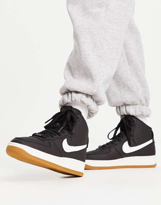 Nike air cheap force zwart hoog