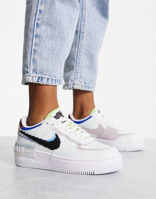 Nike AF1 Shadow in pale green and black - ASOS Price Checker