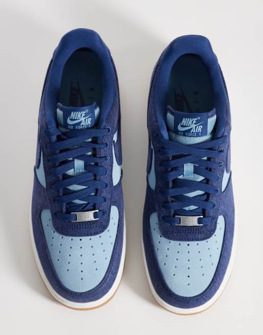 Nike – Air 1 '07 LV8 – Niebieskie jeansowe buty sportowe, 3 z 5