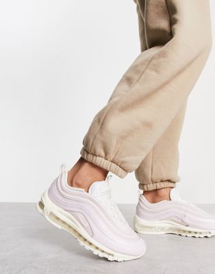 Nike Air 97 trainers in pink and pearl-Black