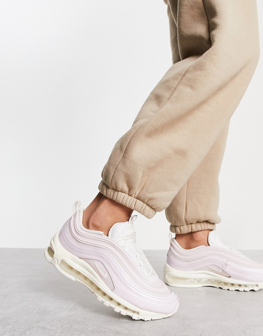 Nike Air 97 trainers in pink and pearl-Black