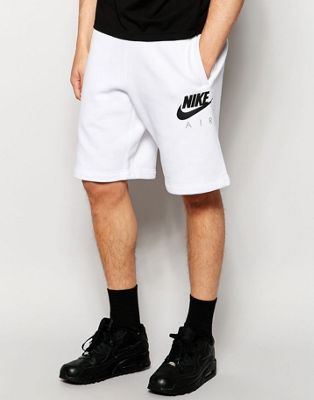 white nike cotton shorts