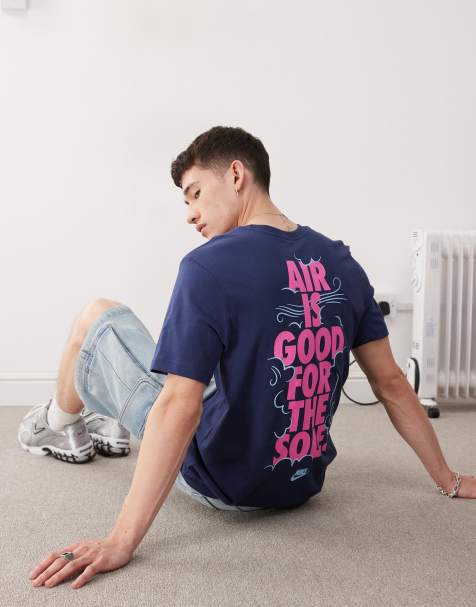 Nike Air back print graphic t-shirt in navy - view 1