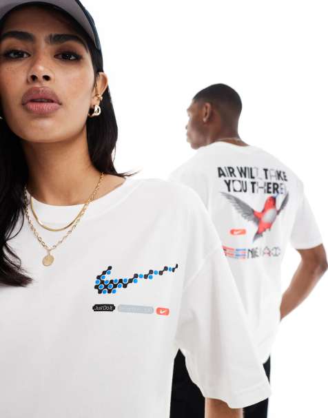 Nike Air bird back graphic T-shirt in black - view 1