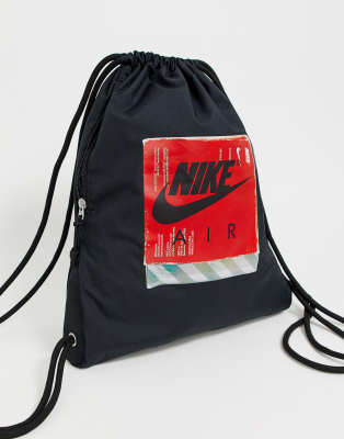 nike air bag black and red