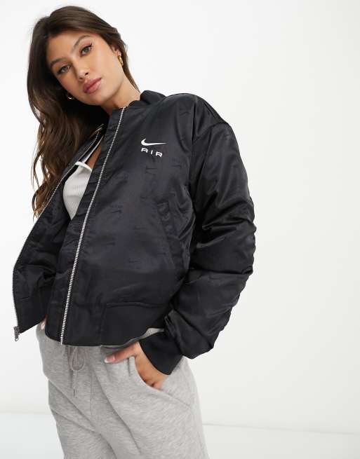 Nike Air bomber jacket in black ASOS