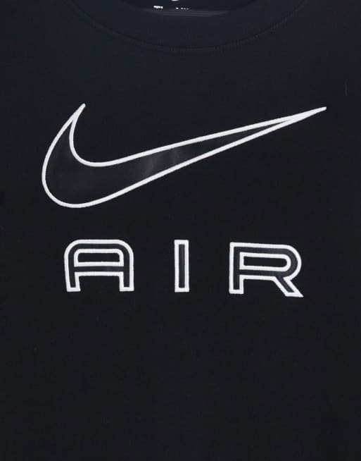 Nike Air boyfriend t-shirt in black, 3 of 4