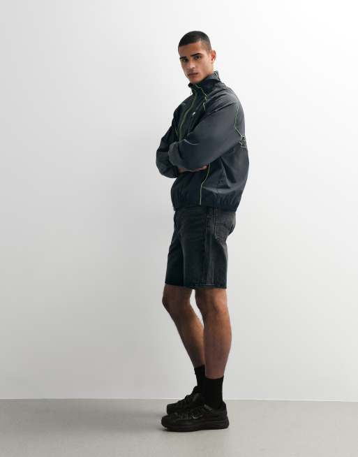 Nike - Air - Chaqueta de chándal negra cortavientos con cuello alzado, 5 de 7