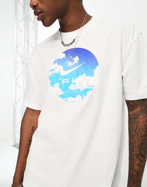 Nike Air cloud logo t-shirt in white