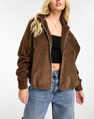 Nike Air cord fleece full zip jacket in cacao brown - ASOS Price Checker