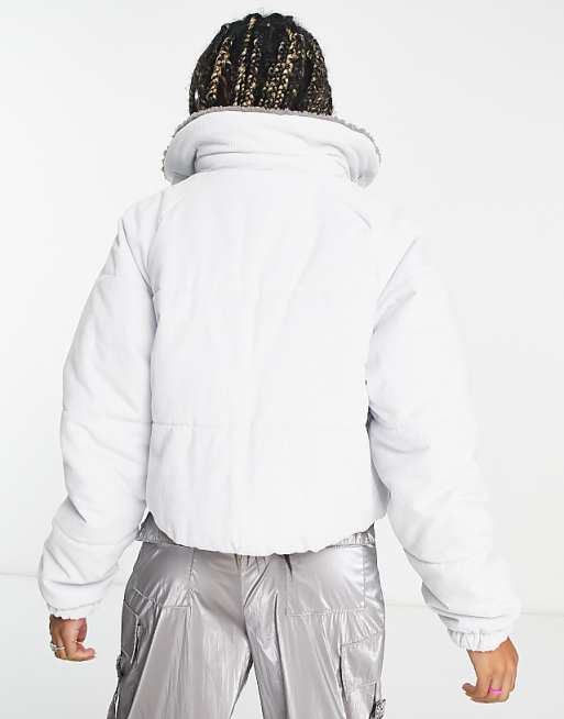 Nike Air corduroy puffer jacket in gray | ASOS Nike Air corduroy puffer jacket in gray | ASOS