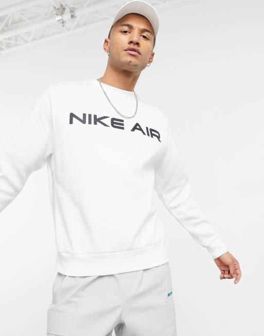 White nike air outlet sweatshirt