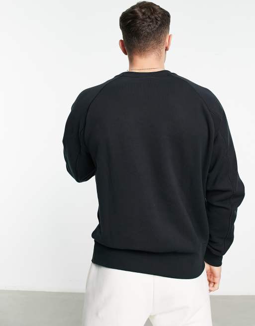 Nike Air crew neck sweatshirt in black/white