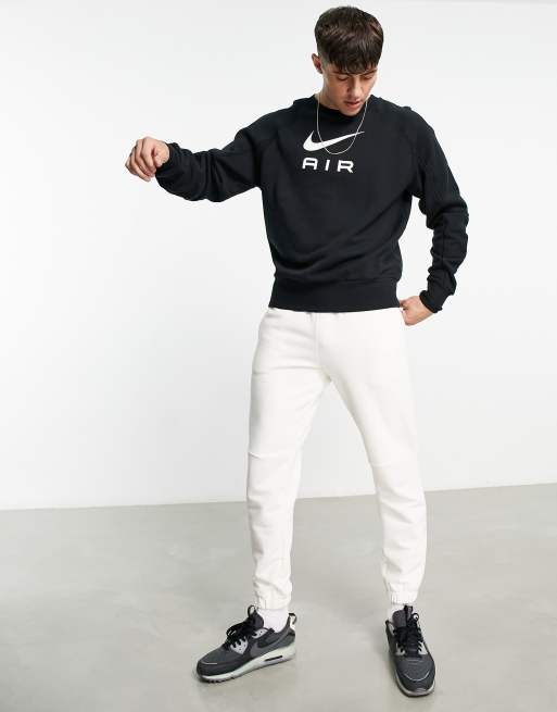 Nike sweatshirt black and white new arrivals