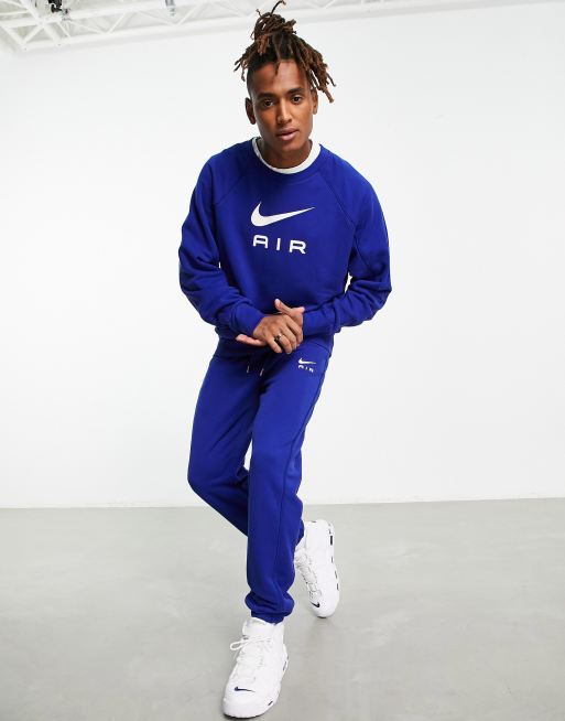 Nike royal best sale blue sweatsuit