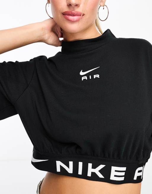 Nike Air crop top in black ASOS