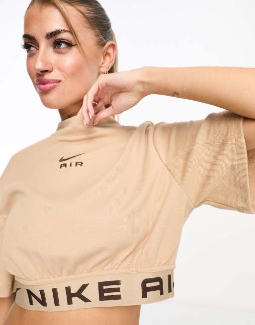 Nike one shoulder discount buckle crop top