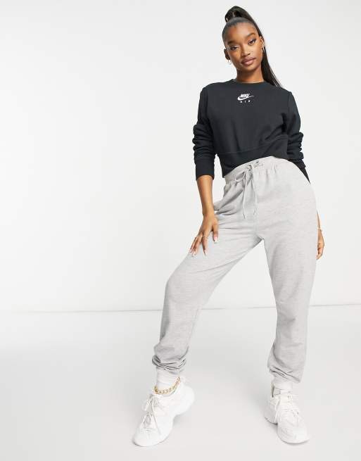 Nike air panel crop crew online sweatshirt