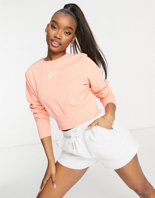 Nike Air cropped fleece sweatshirt in 