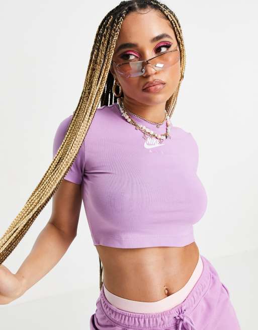 Nike - Air - Cropped T-shirt in violet