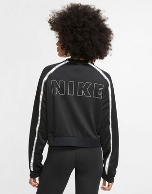 nike cropped zip up jacket