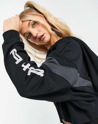 nike crop zip up