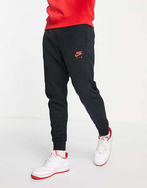 Black and 2025 red nike sweatpants