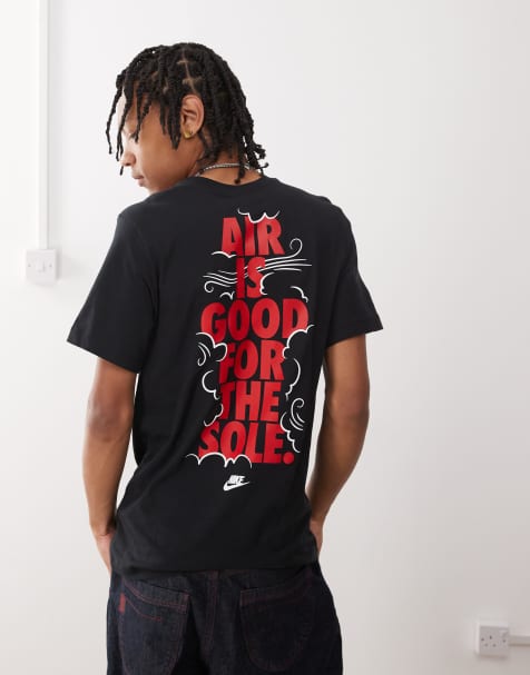 Nike Air back print graphic t-shirt in black