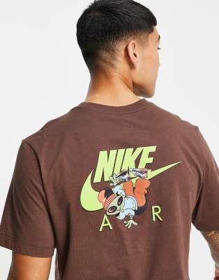 brown nike air t shirt