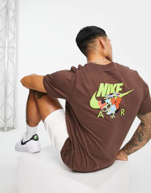 Nike Air – Fantasy Creature – Brązowy T-shirt z nadrukiem
