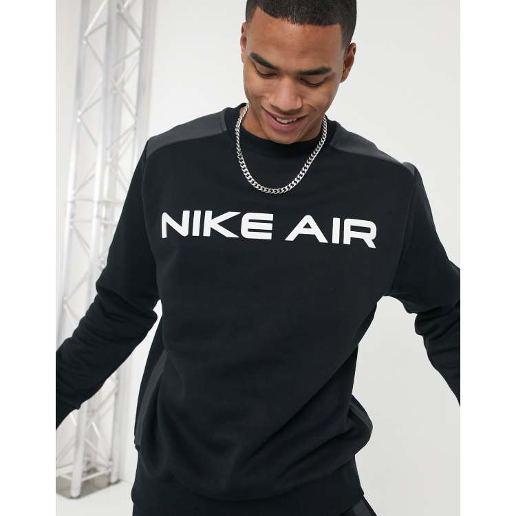 Felpa nike air on sale nera