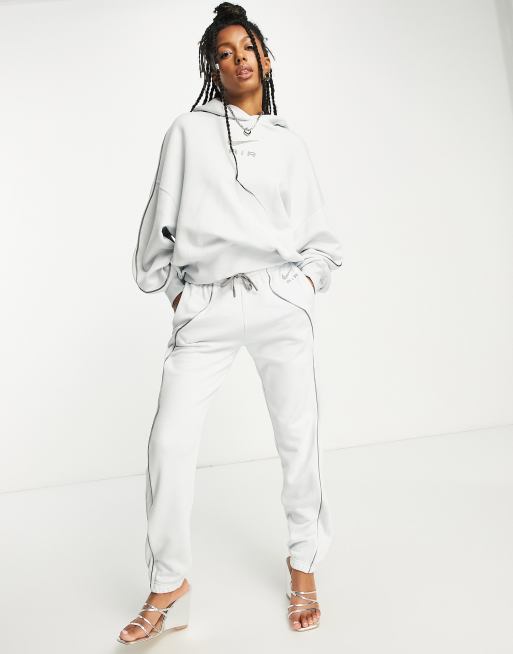 Nike Air fleece joggers in pure platinum - SILVER | ASOS